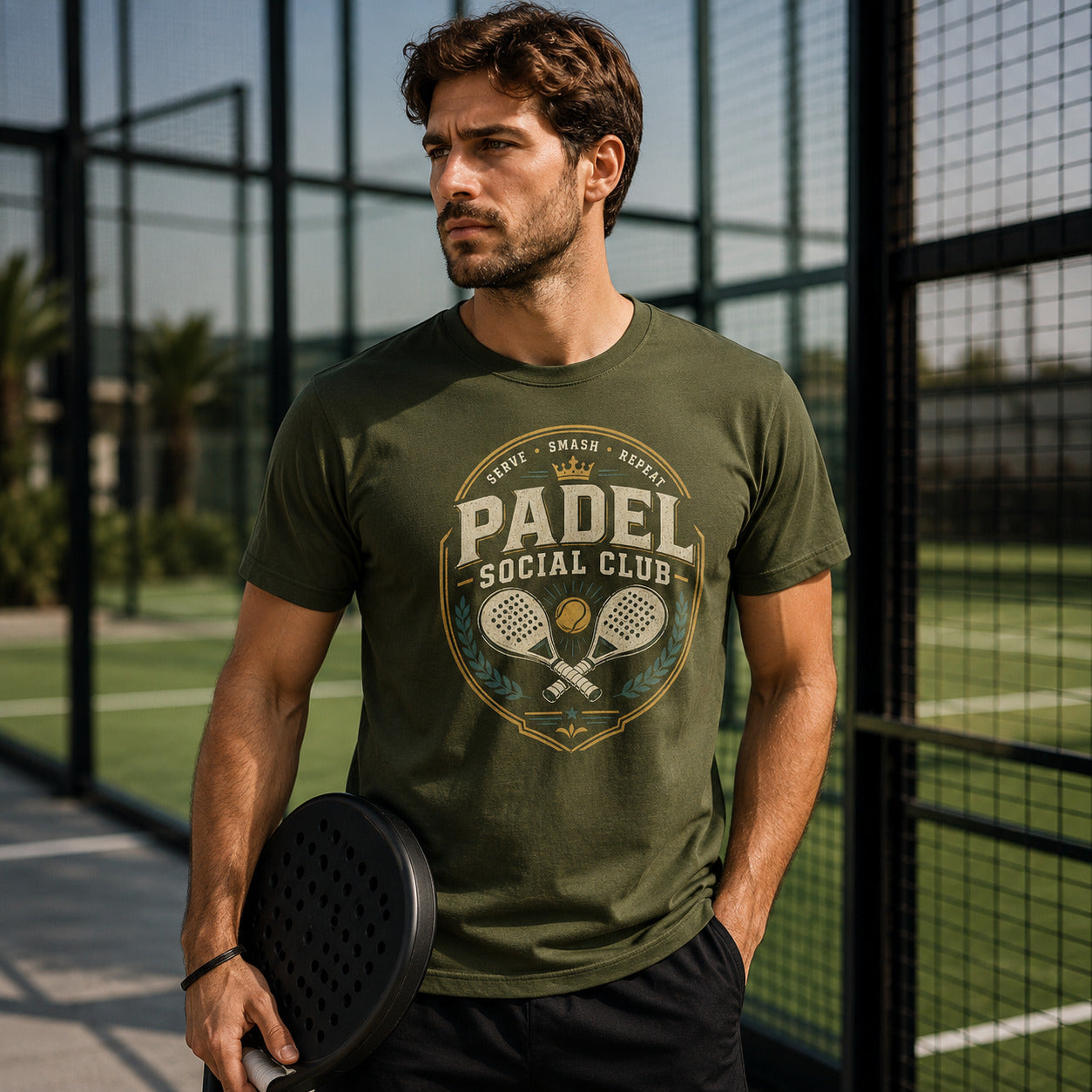 Galaxy Tees Padel Social Club T-Shirt, Vintage Racket Sport Tee