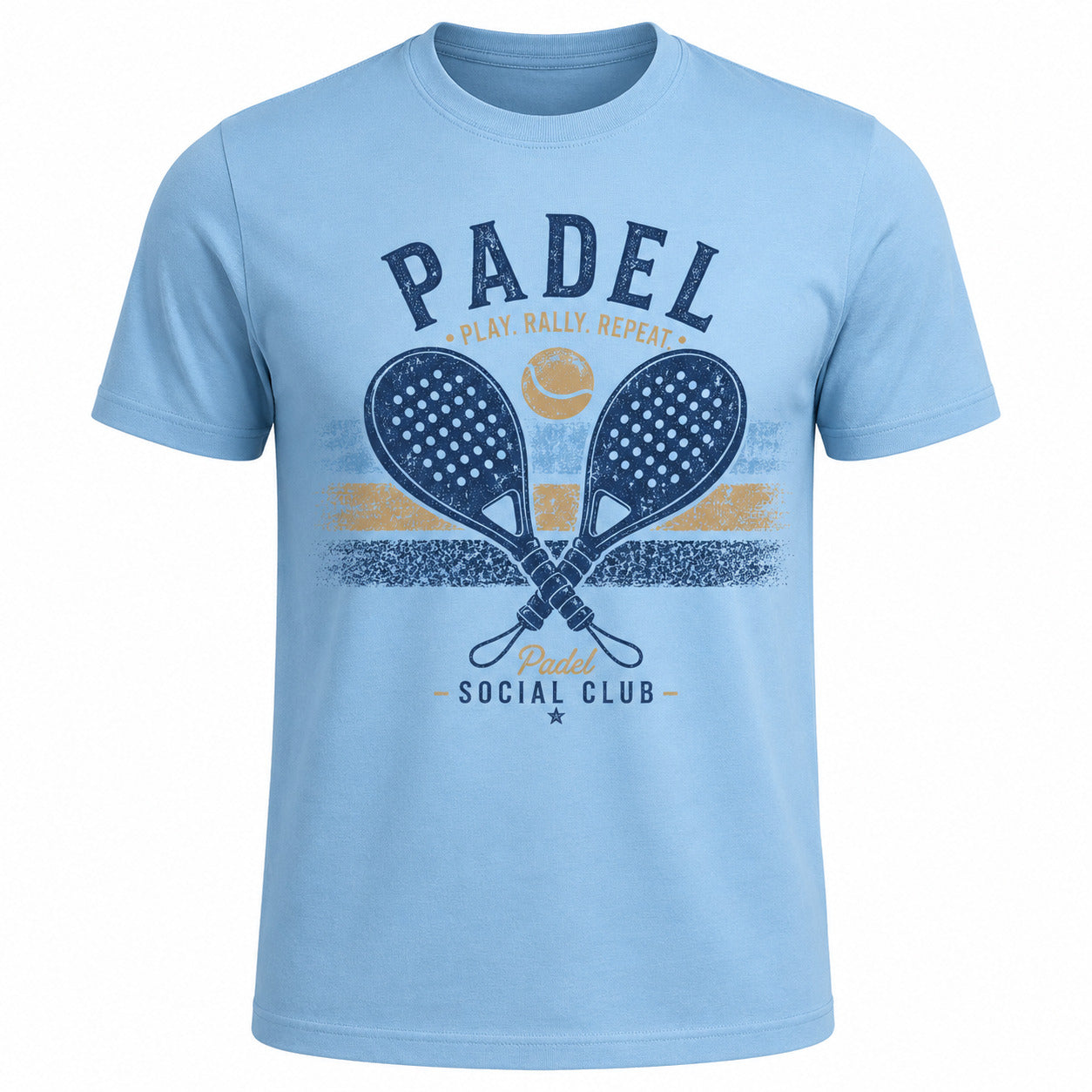 Padel T-Shirt, Vintage Social Club Player Gift Tee