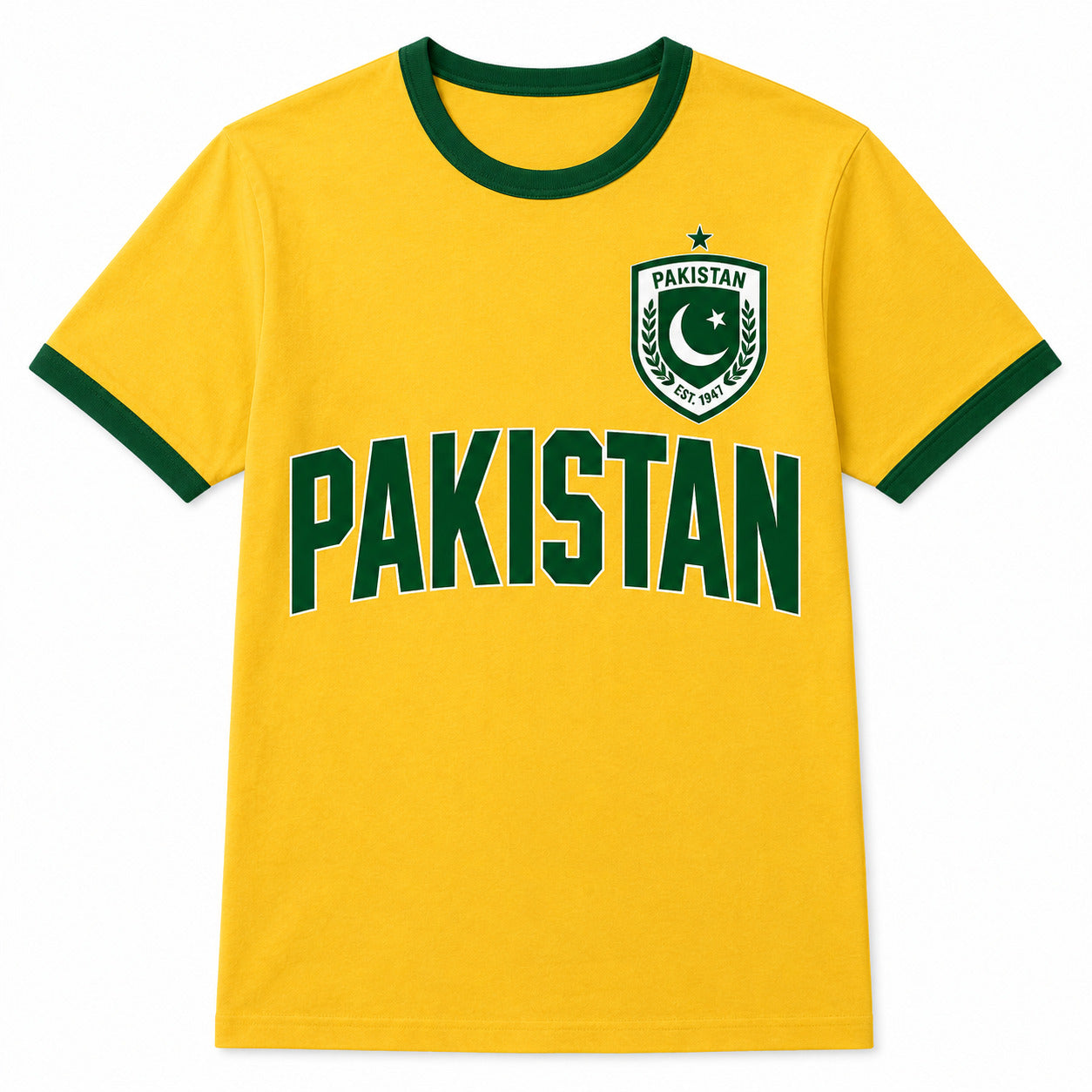 Pakistan Country Ringer T-Shirt, Retro Supporter Gift Tee