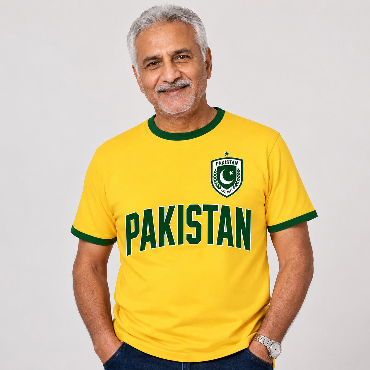Pakistan Country Ringer T-Shirt, Retro Supporter Gift Tee