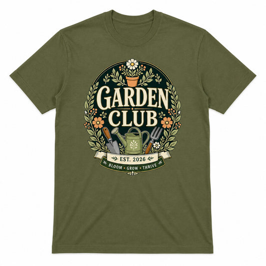 Garden Club T-Shirt - Vintage Gardening Gift