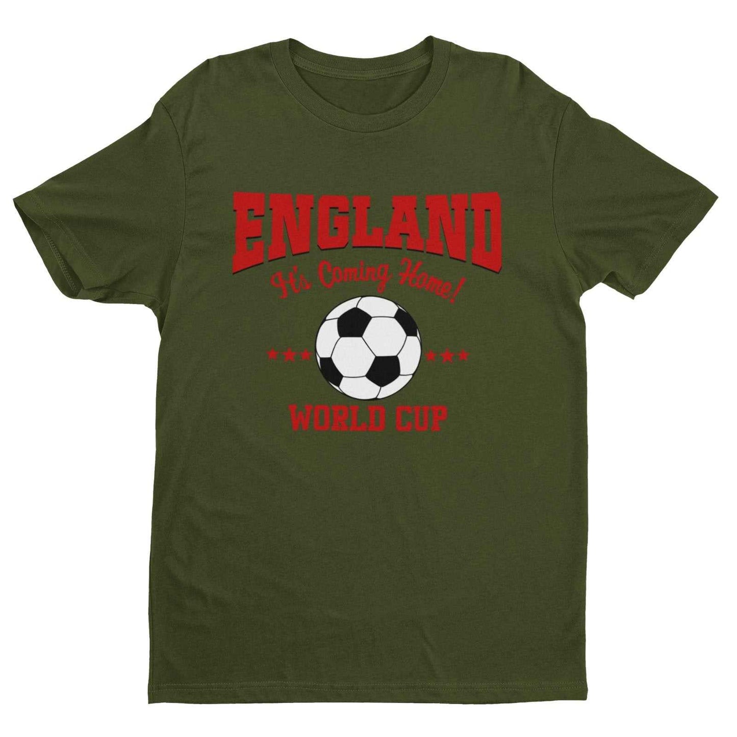 ENGLAND Football World Cup T Shirt It's Coming Home Supporter Fan Win Galaxy Tees