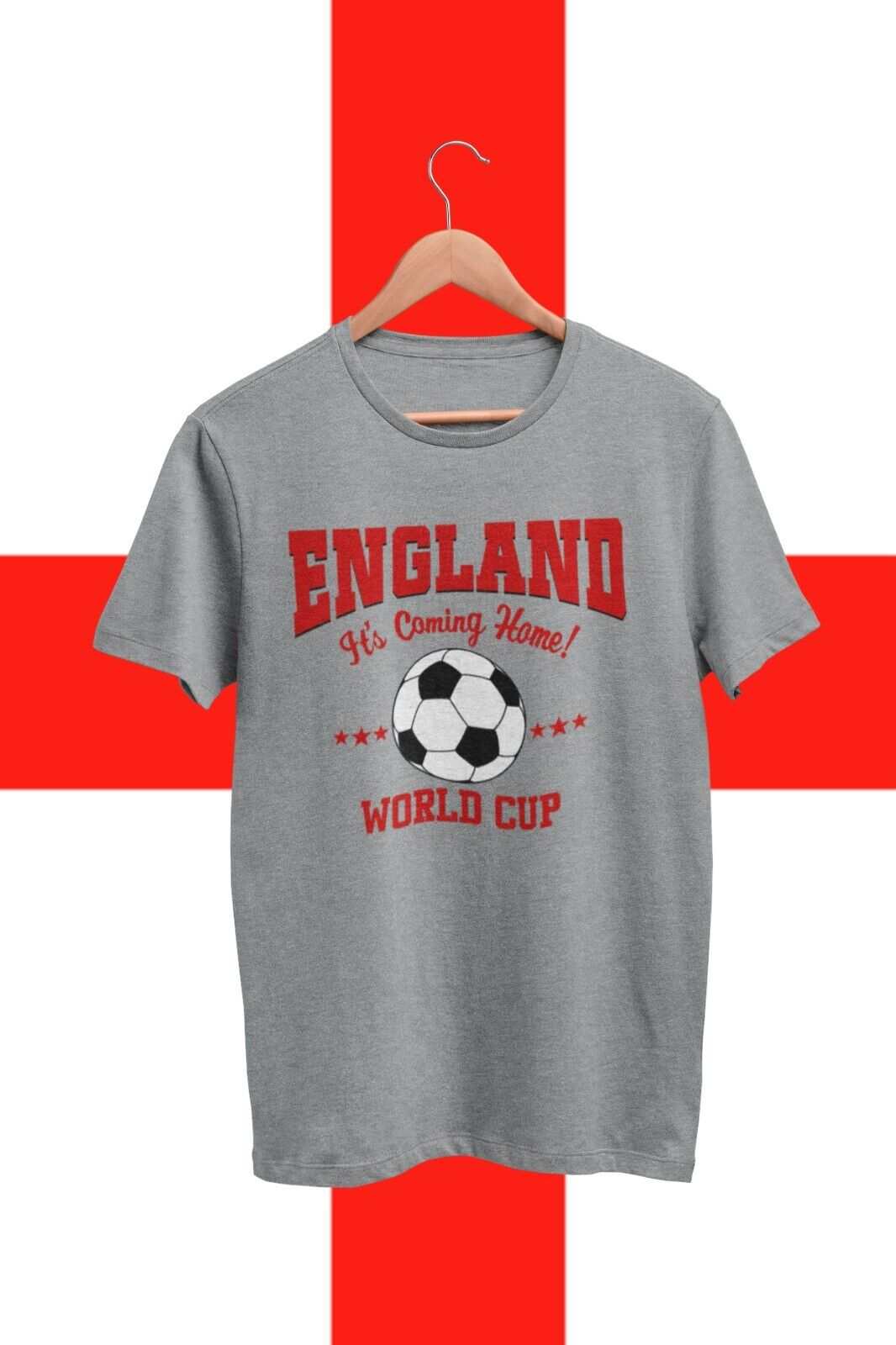 ENGLAND Football World Cup T Shirt It's Coming Home Supporter Fan Win Galaxy Tees