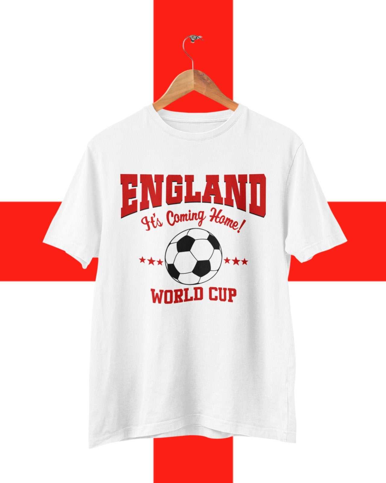 ENGLAND Football World Cup T Shirt It's Coming Home Supporter Fan Win Galaxy Tees