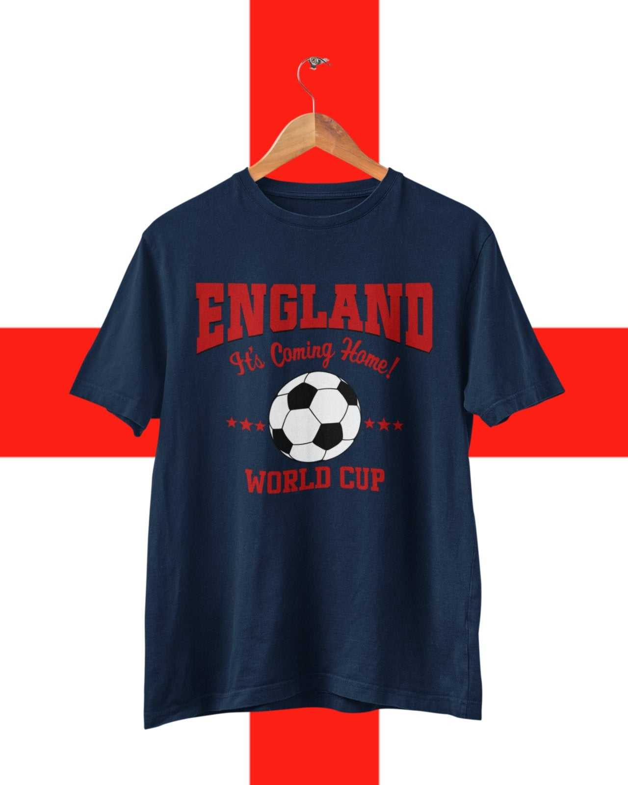 ENGLAND Football World Cup T Shirt It's Coming Home Supporter Fan Win Galaxy Tees