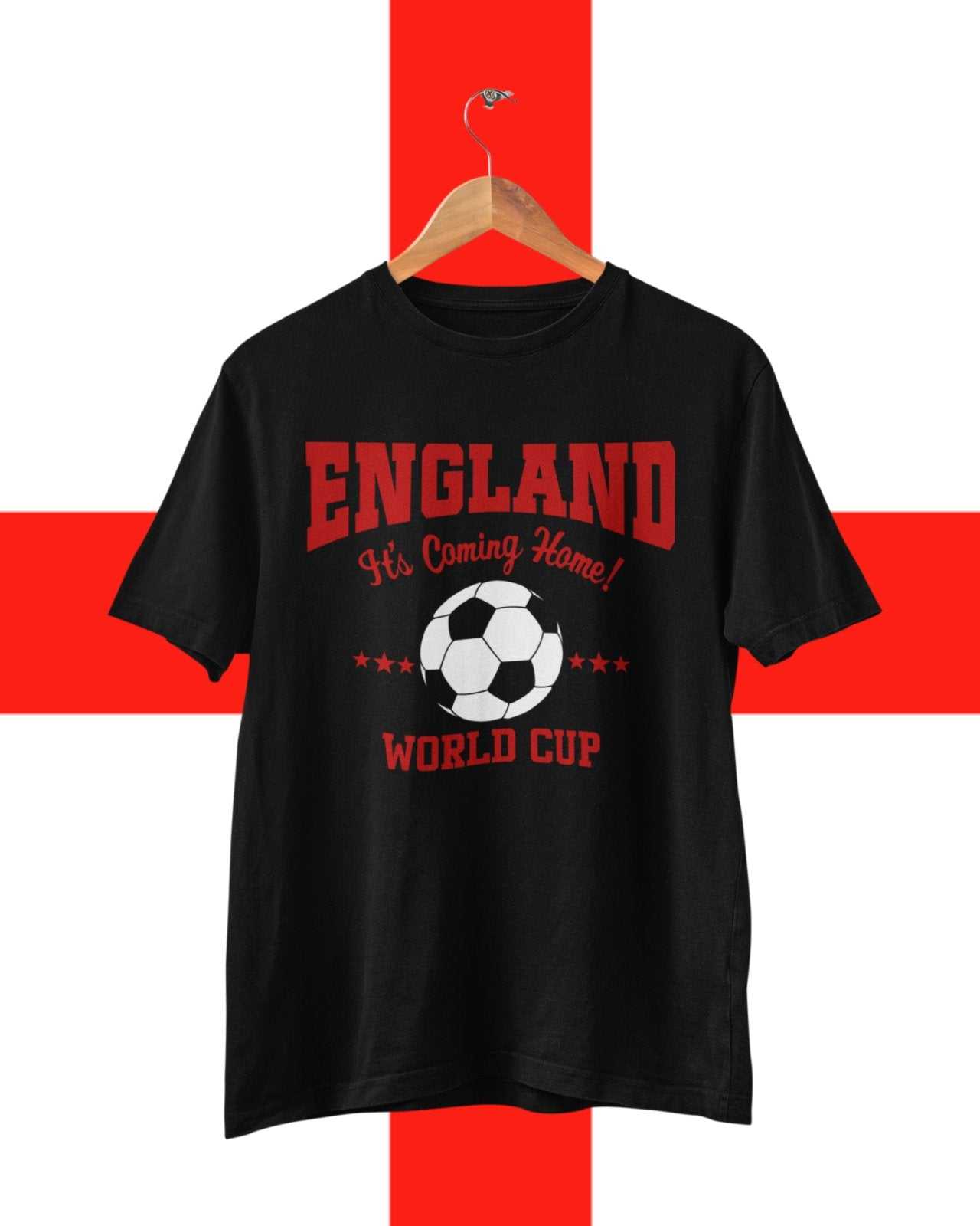 ENGLAND Football World Cup T Shirt It's Coming Home Supporter Fan Win Galaxy Tees