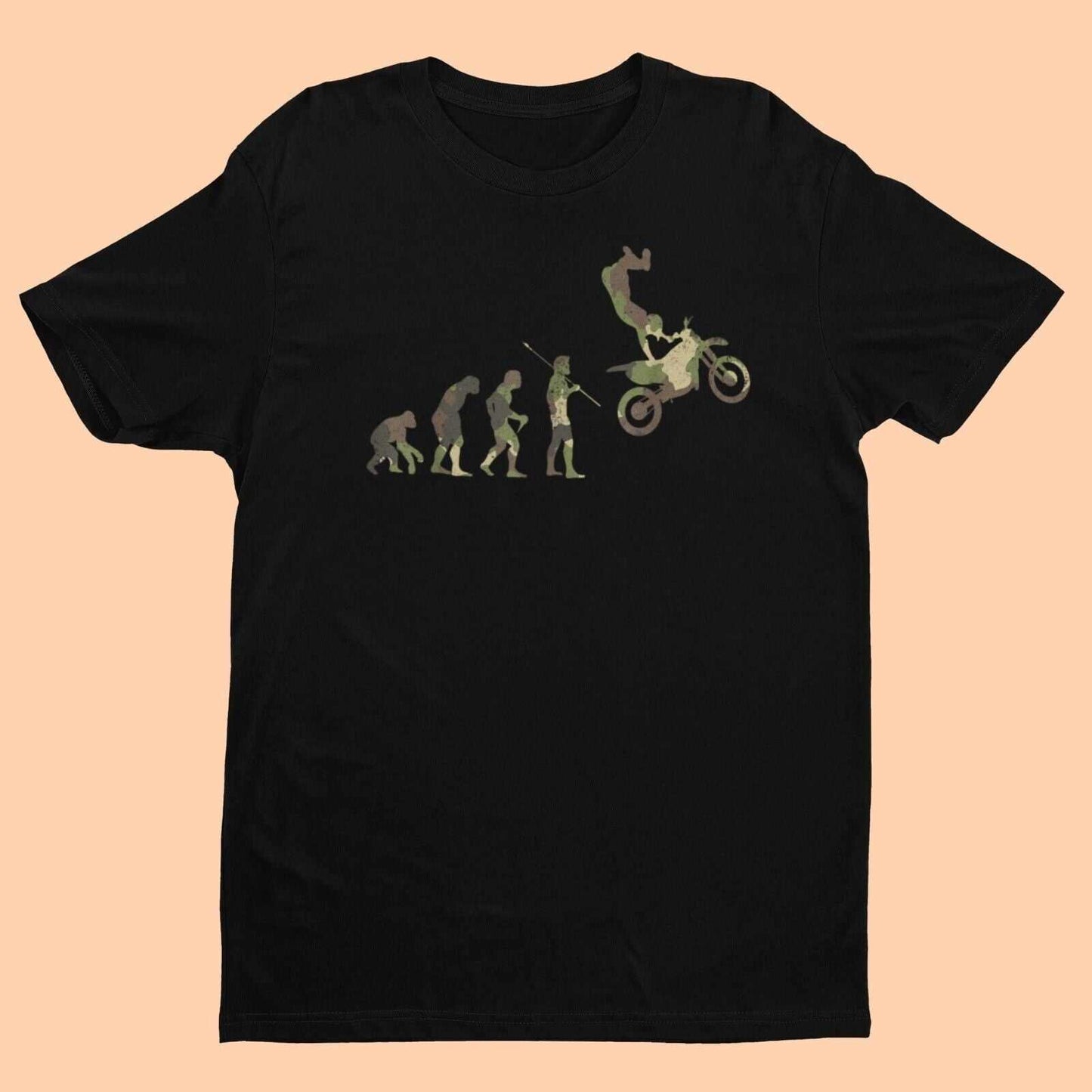 EVOLUTION OF ENDURO DIRT BIKER T Shirt Funny Biker Racing Motorbike ApGalaxy Tees