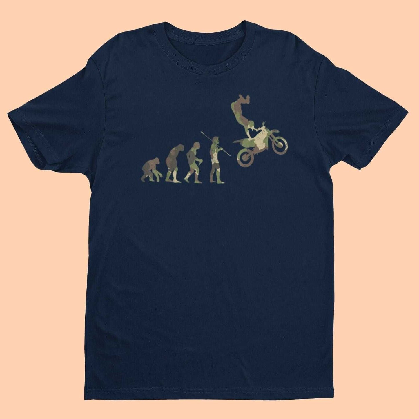 EVOLUTION OF ENDURO DIRT BIKER T Shirt Funny Biker Racing Motorbike ApGalaxy Tees