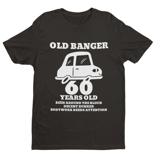 Funny 60th Birthday T Shirt OLD BANGER 60 Years Old Gift Idea Novelty Galaxy Tees