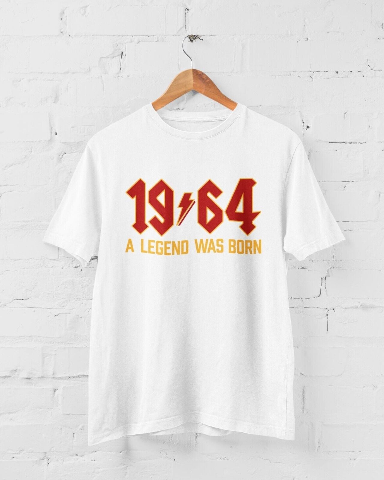 Funny 60th Birthday in 2024 T Shirt 1964 A Legend Was Born Rock Font GGalaxy Tees