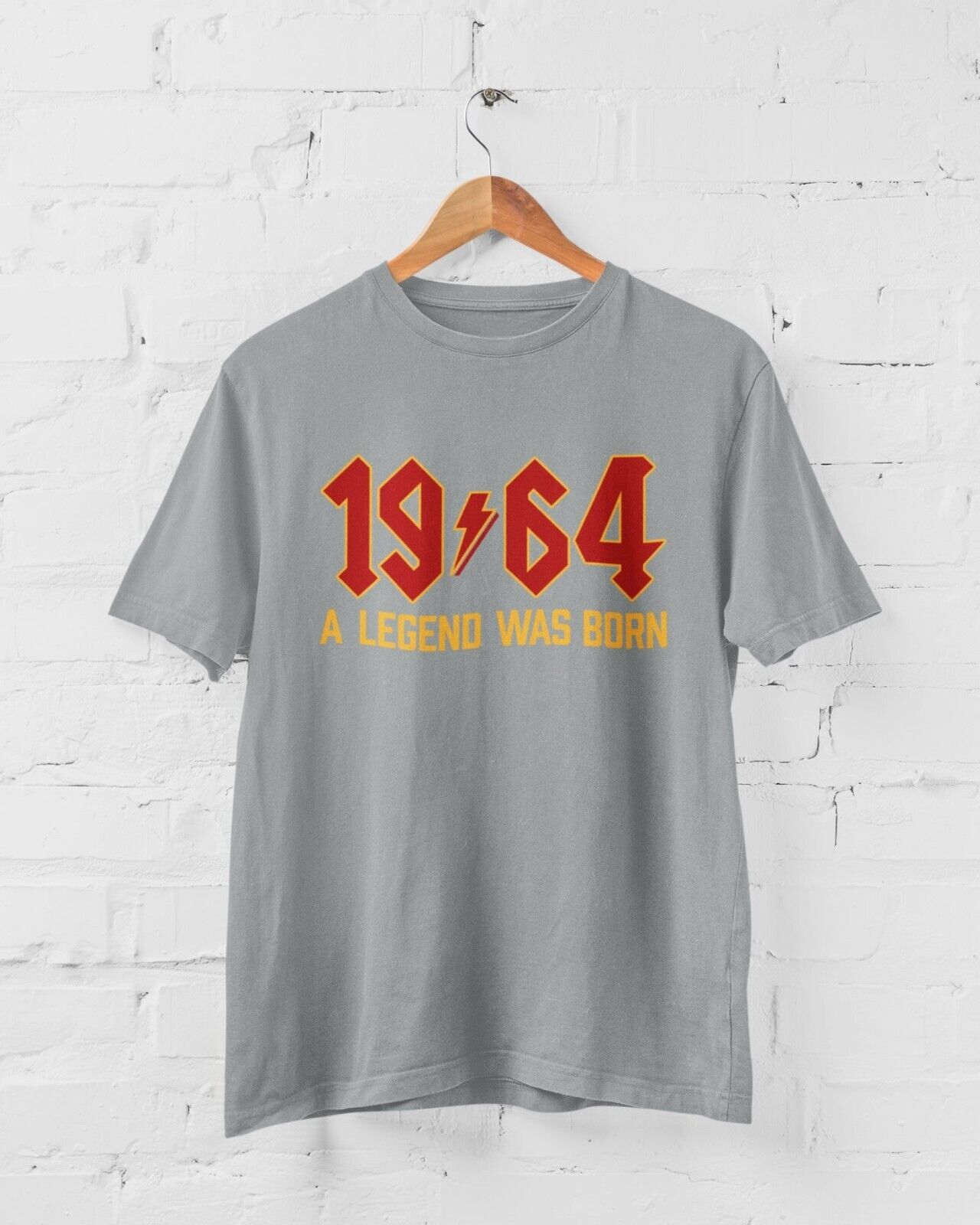 Funny 60th Birthday in 2024 T Shirt 1964 A Legend Was Born Rock Font GGalaxy Tees