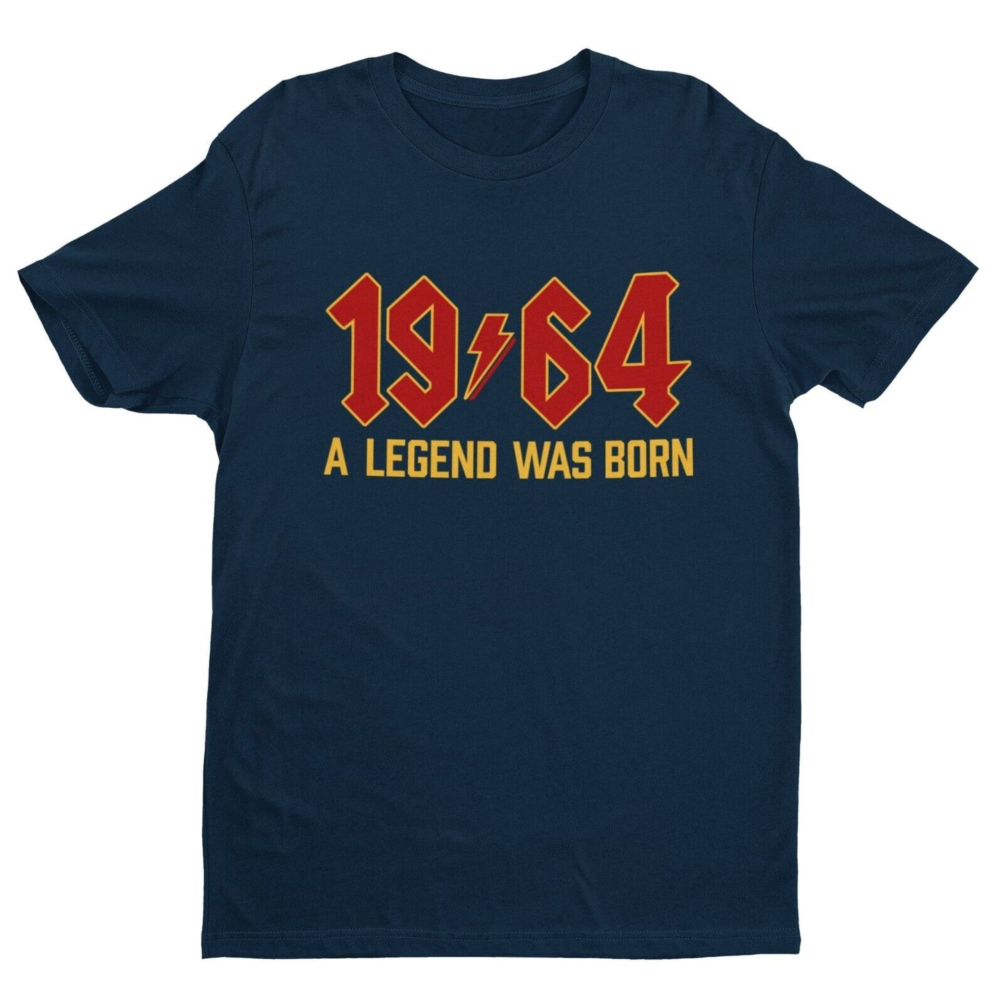 Funny 60th Birthday in 2024 T Shirt 1964 A Legend Was Born Rock Font GGalaxy Tees