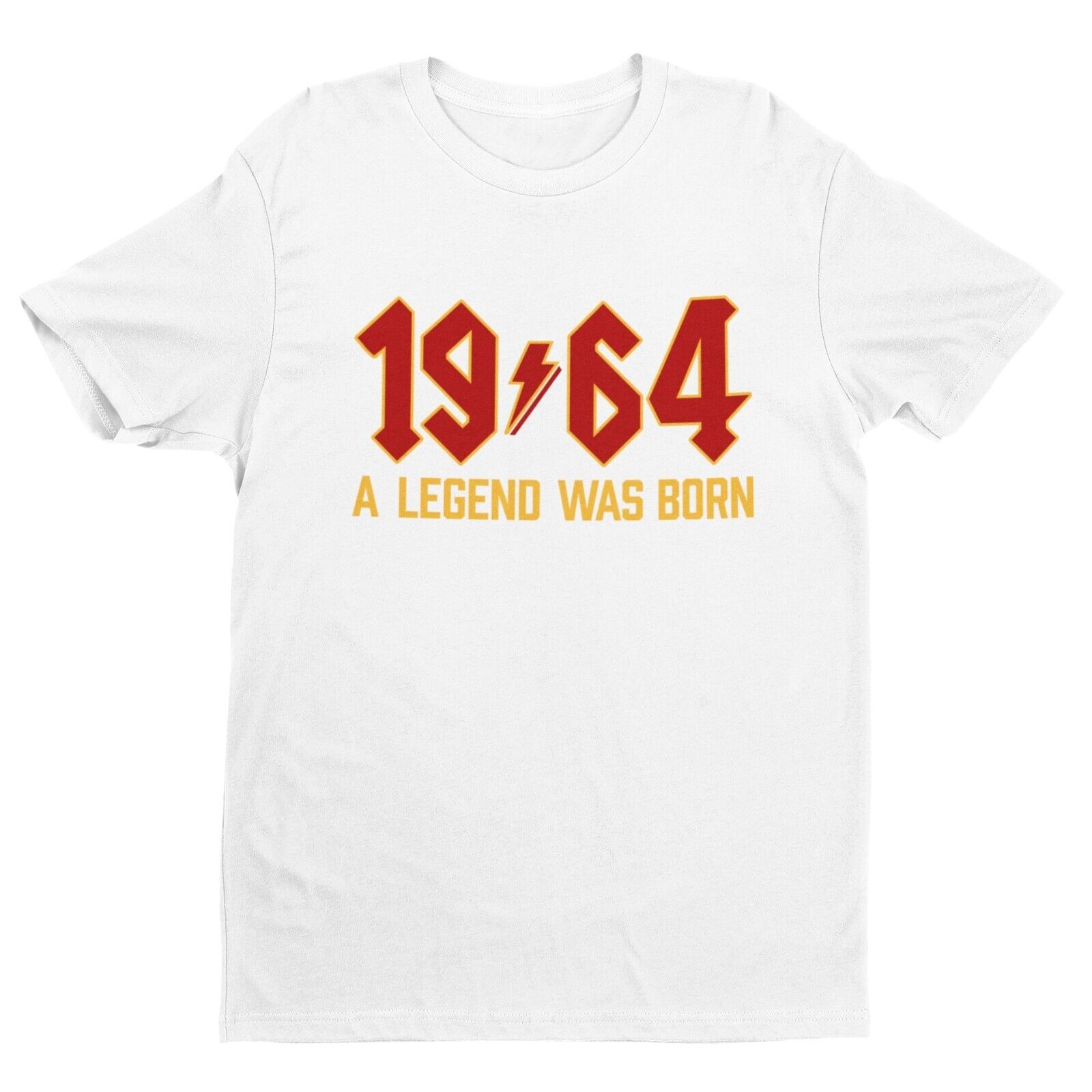 Funny 60th Birthday in 2024 T Shirt 1964 A Legend Was Born Rock Font GGalaxy Tees