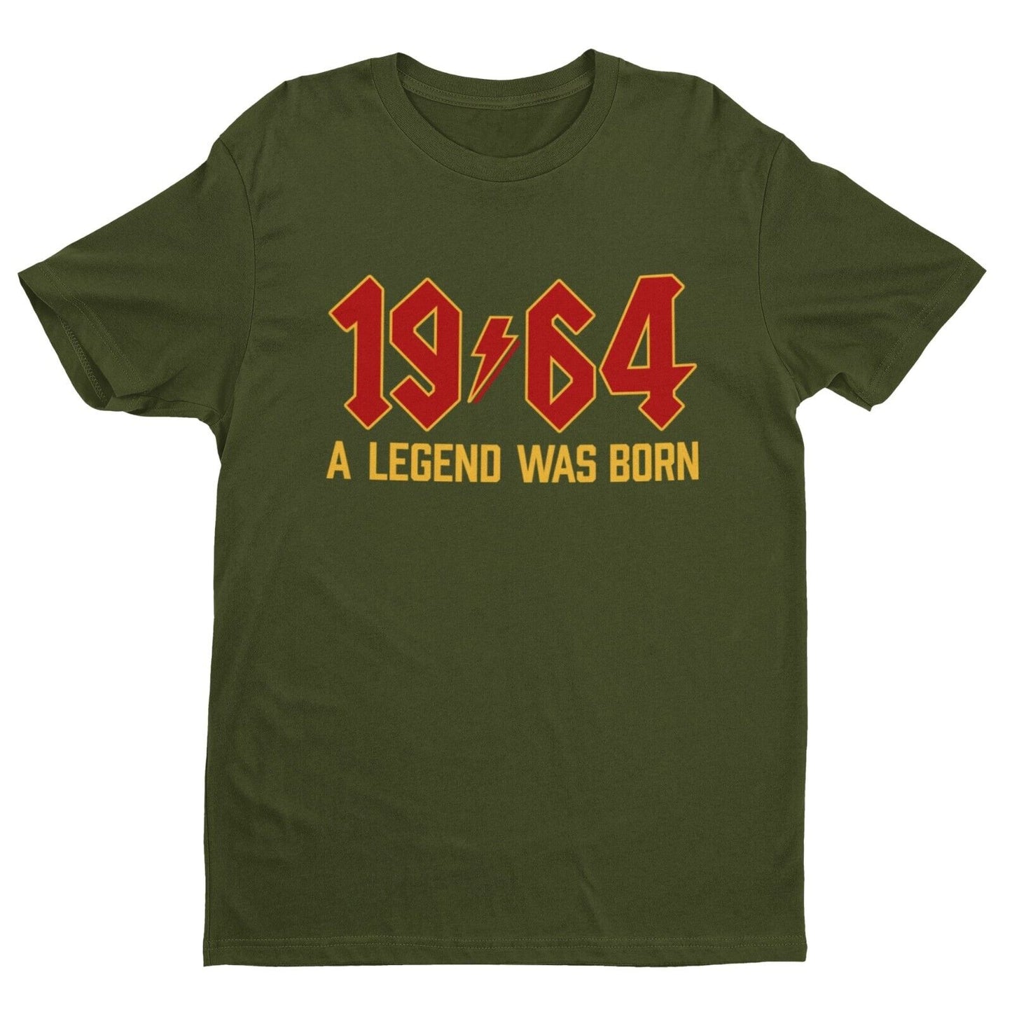 Funny 60th Birthday in 2024 T Shirt 1964 A Legend Was Born Rock Font GGalaxy Tees