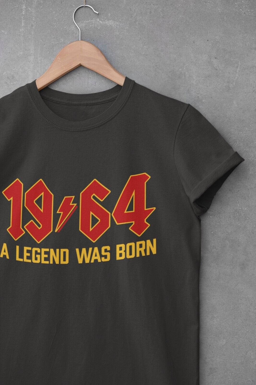 Funny 60th Birthday in 2024 T Shirt 1964 A Legend Was Born Rock Font GGalaxy Tees