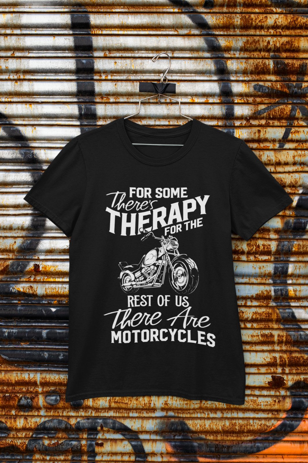 Funny Biker T Shirt For Some There's Therapy For The Rest Of Us MotorcGalaxy Tees