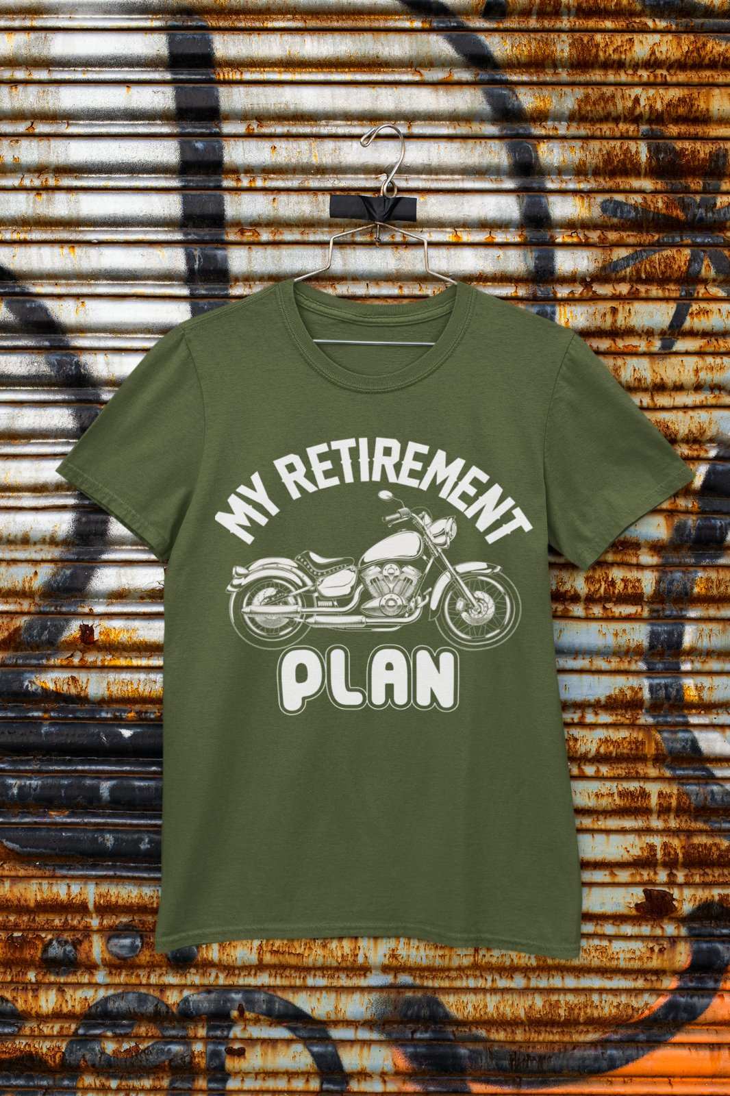 Funny Biker T Shirt My Retirement Plan Motorcycle Gift Idea Dad GrandaGalaxy Tees