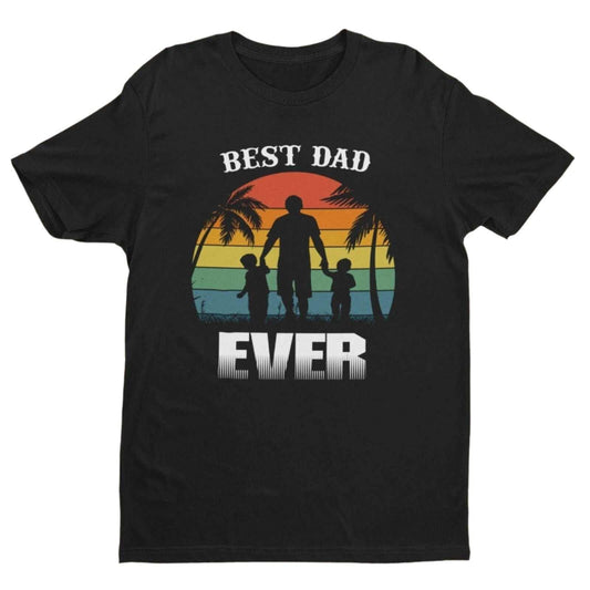 Funny Dad T Shirt BEST DAD EVER Fathers Day Gift Idea Great Father PreGalaxy Tees