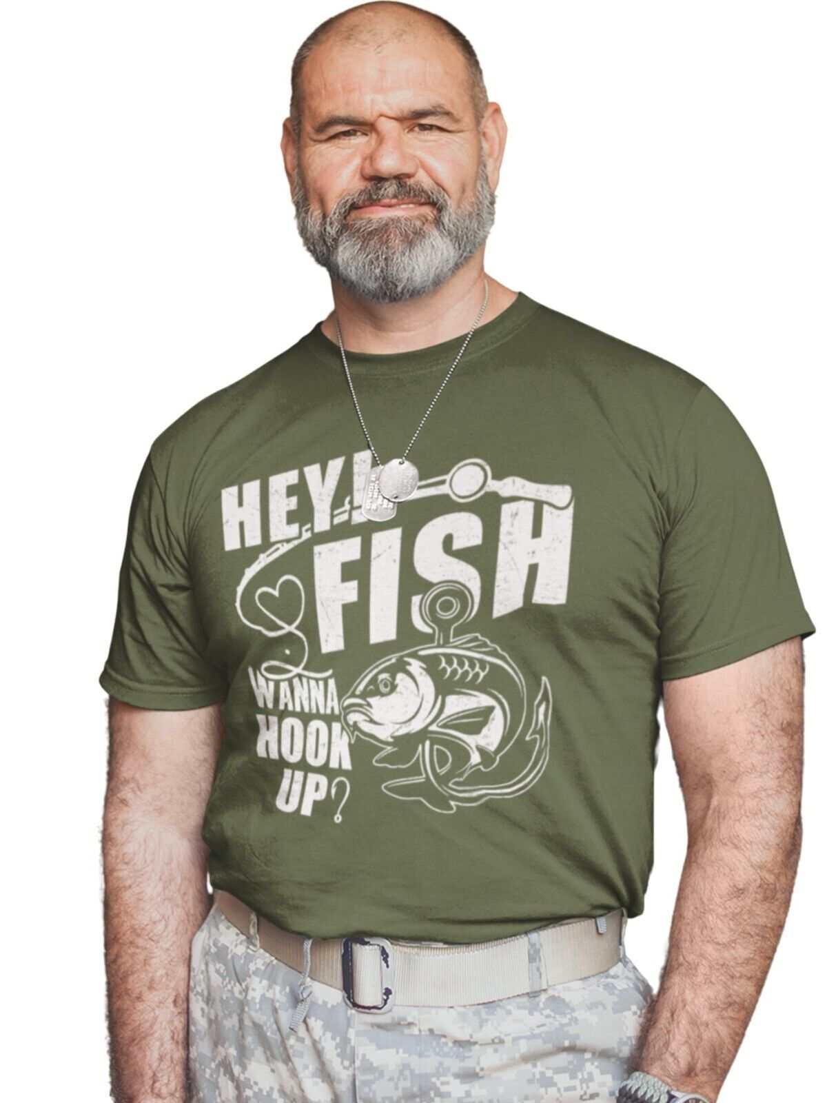 Funny Fishing T Shirt HEY FISH WANNA HOOK UP ? Gift For Fisherman Dad Galaxy Tees