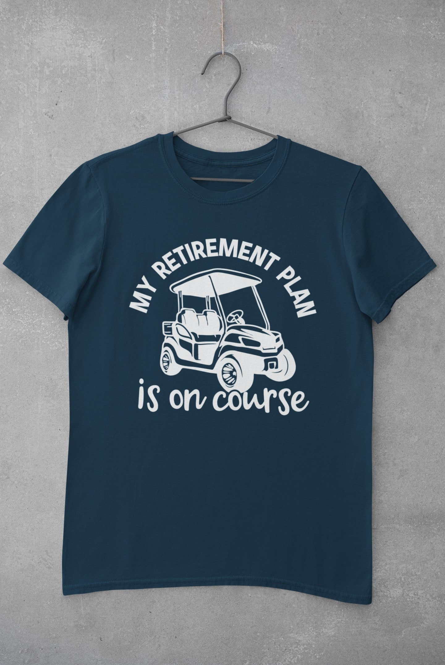 Funny Golfer Retirement Gift My Plan Is On Course Golf Novelty PresentGalaxy Tees