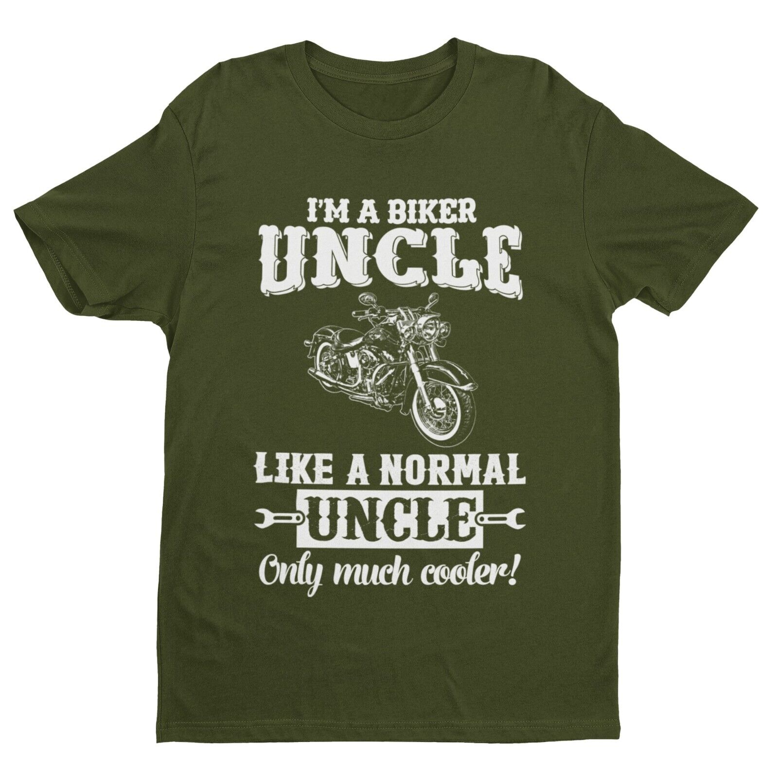 Funny I'M A BIKER UNCLE LIKE A NORMAL UNCLE ONLY MUCH COOLER T Shirt MGalaxy Tees