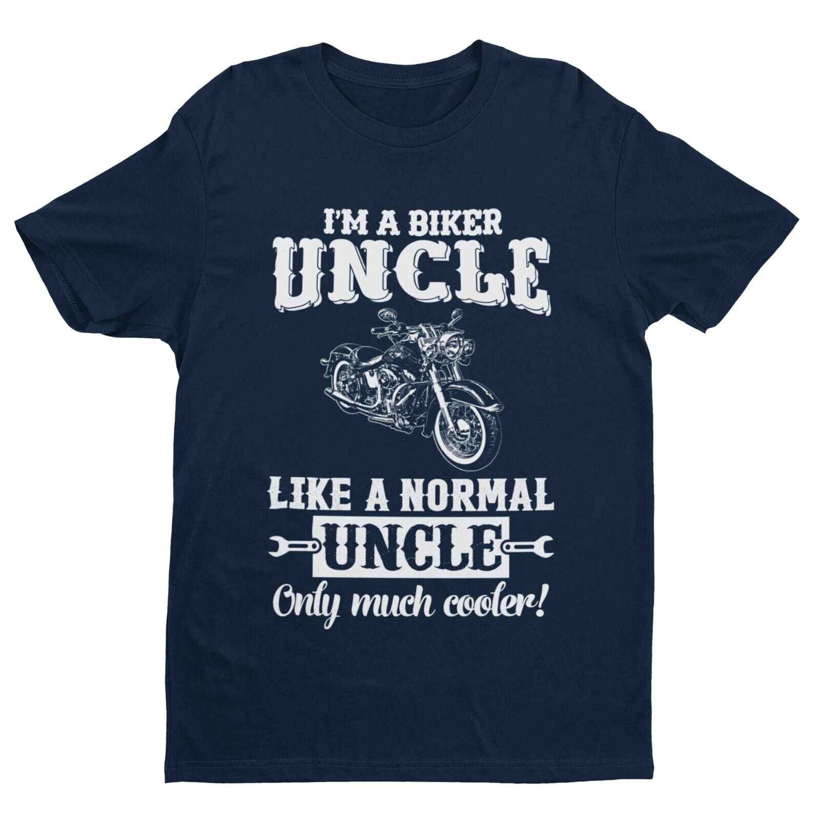 Funny I'M A BIKER UNCLE LIKE A NORMAL UNCLE ONLY MUCH COOLER T Shirt MGalaxy Tees