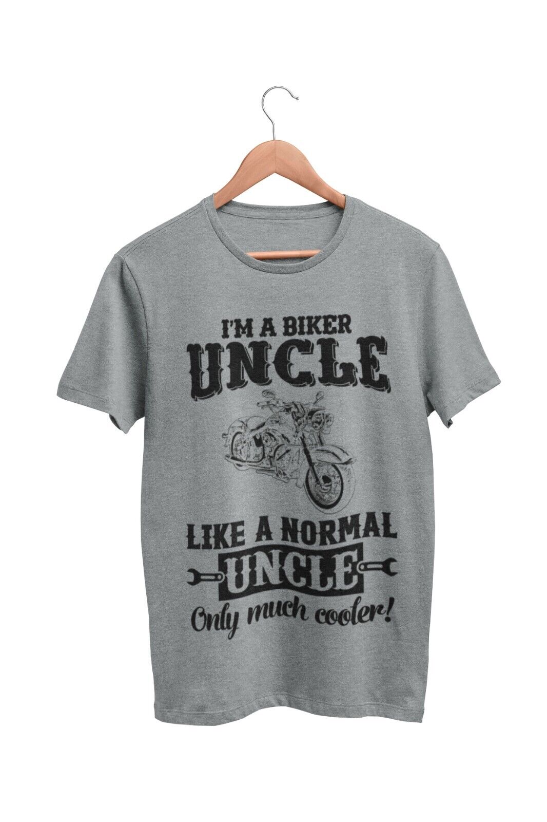 Funny I'M A BIKER UNCLE LIKE A NORMAL UNCLE ONLY MUCH COOLER T Shirt MGalaxy Tees