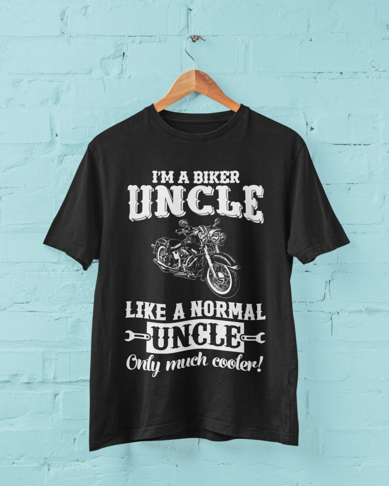 Funny I'M A BIKER UNCLE LIKE A NORMAL UNCLE ONLY MUCH COOLER T Shirt MGalaxy Tees