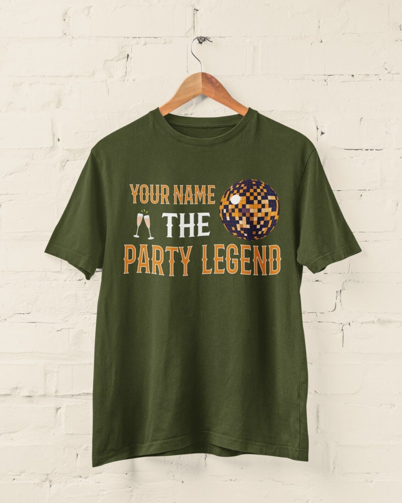 Funny Personalised T Shirt ANY NAME the PARTY LEGEND Novelty Gift IdeaGalaxy Tees