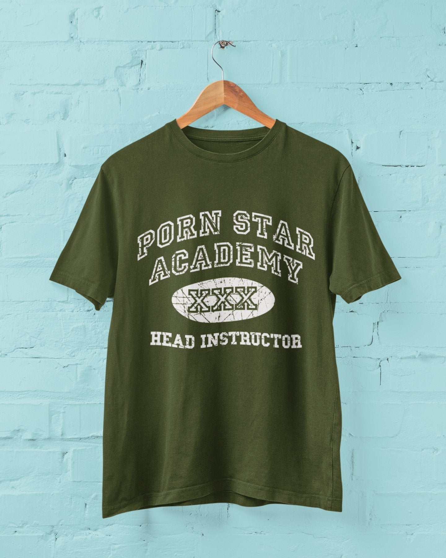 Funny Rude Joke T Shirt PORN STAR ACADEMY HEAD INSTRUCTOR Novelty VintGalaxy Tees