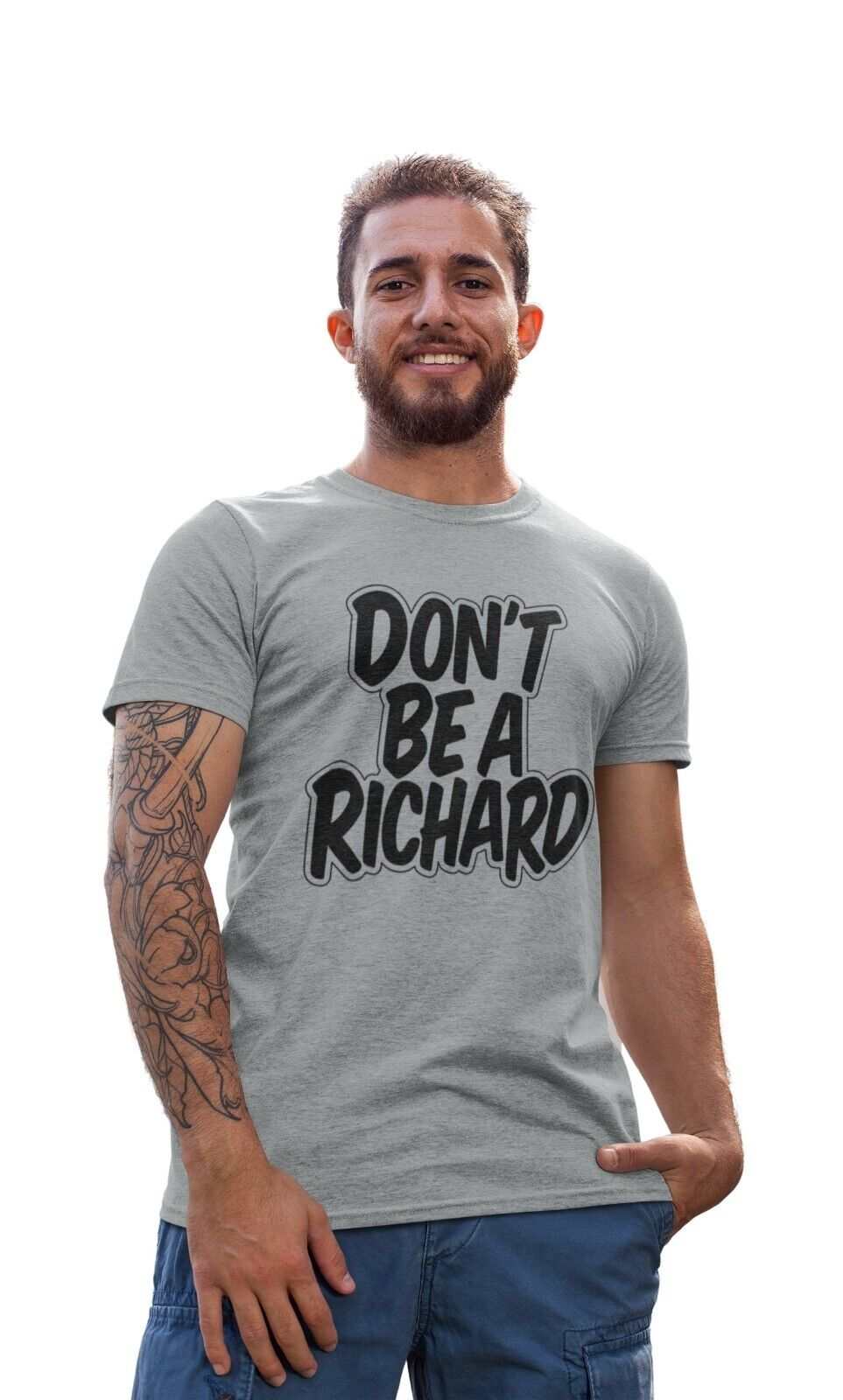 Funny Rude T Shirt DON'T BE A RICHARD novelty Dick Joke Slagging Gift Galaxy Tees