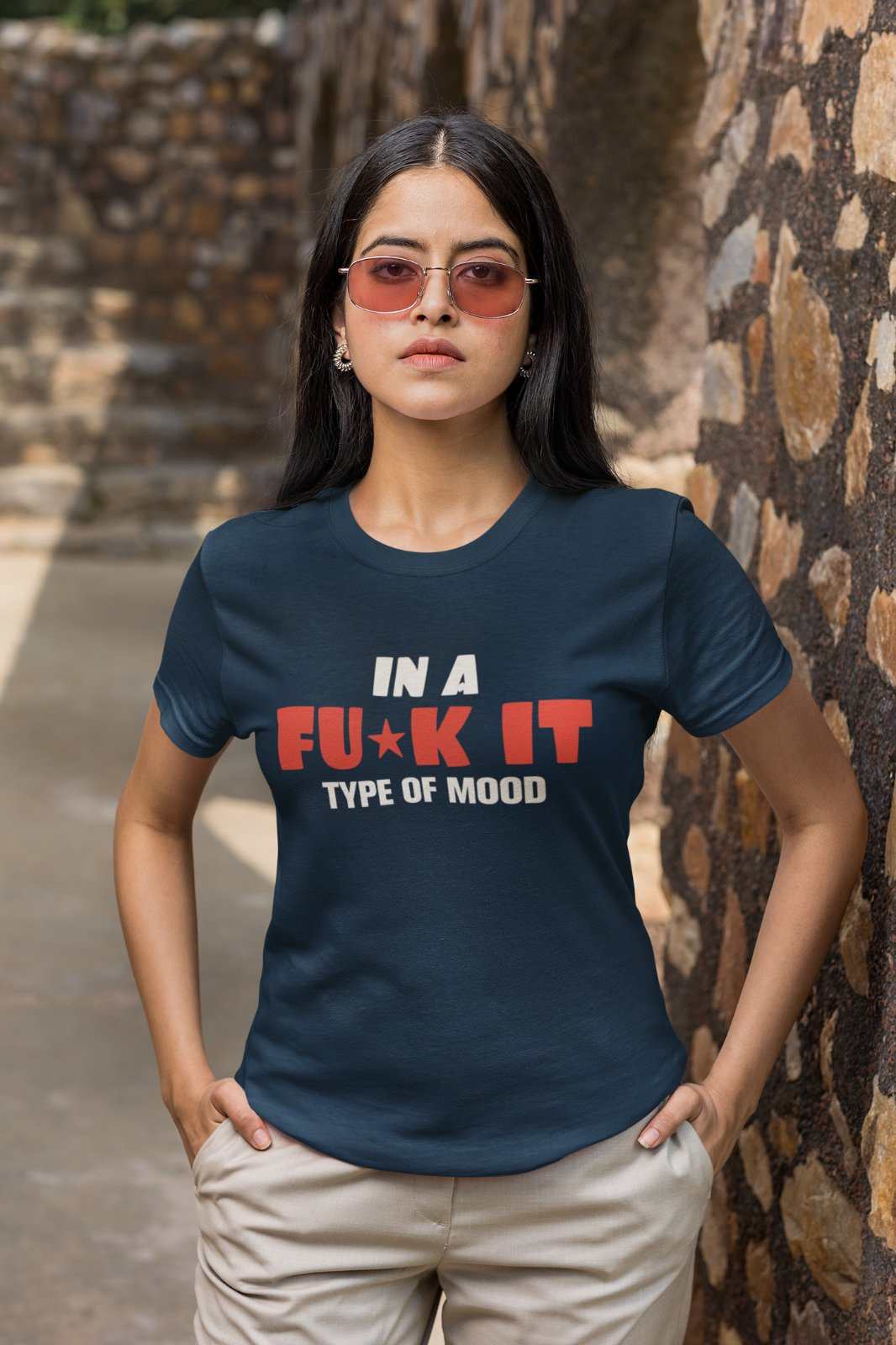 Funny Sarcastic Joke Rude T Shirt In A F*ck It Type Of A Mood SwearingGalaxy Tees