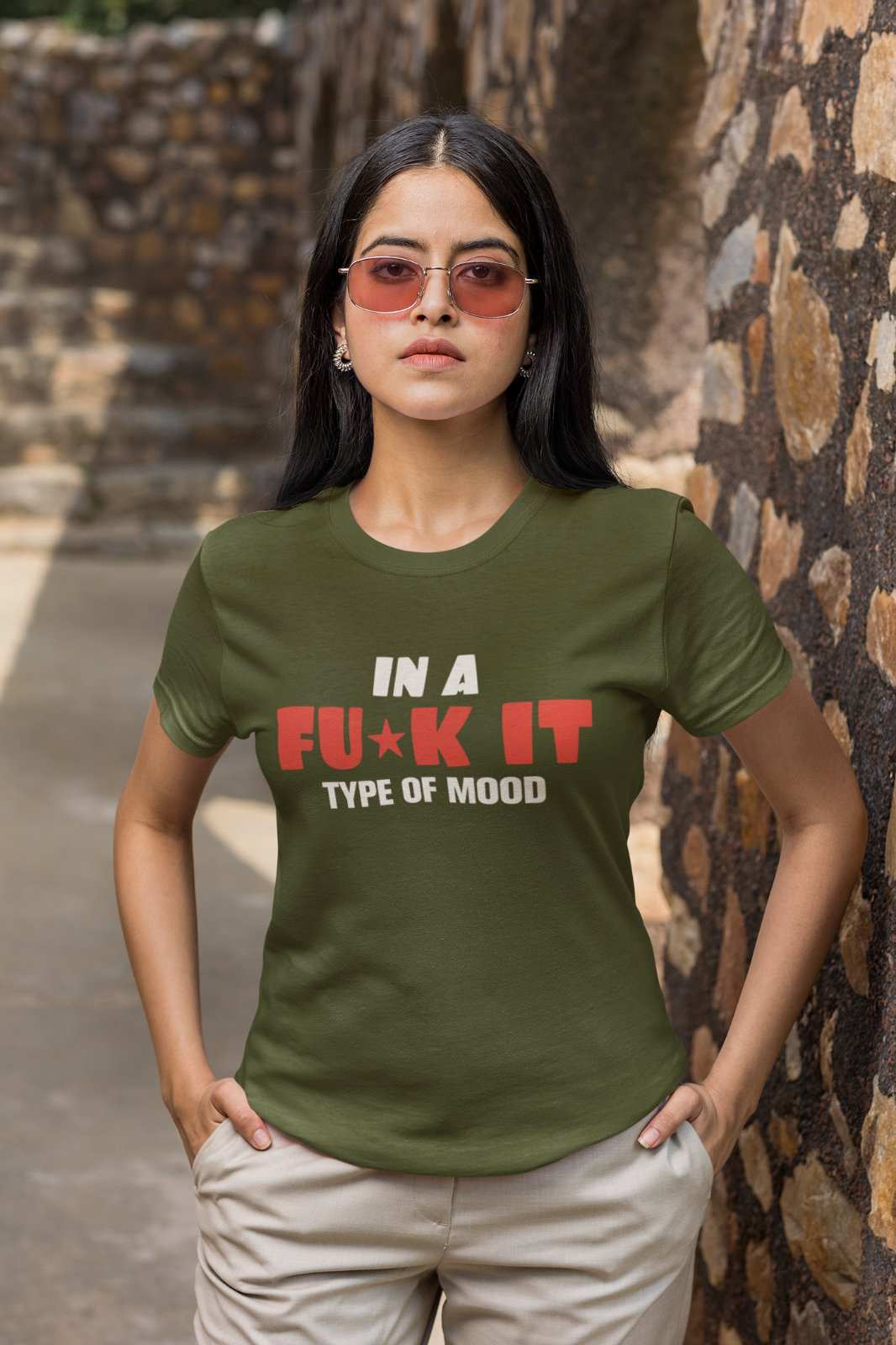 Funny Sarcastic Joke Rude T Shirt In A F*ck It Type Of A Mood SwearingGalaxy Tees