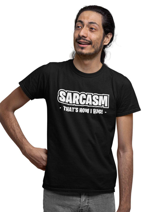 Funny Sarcastic T Shirt Sarcasm Thats How I Hug Ironic Gift Idea IntroGalaxy Tees