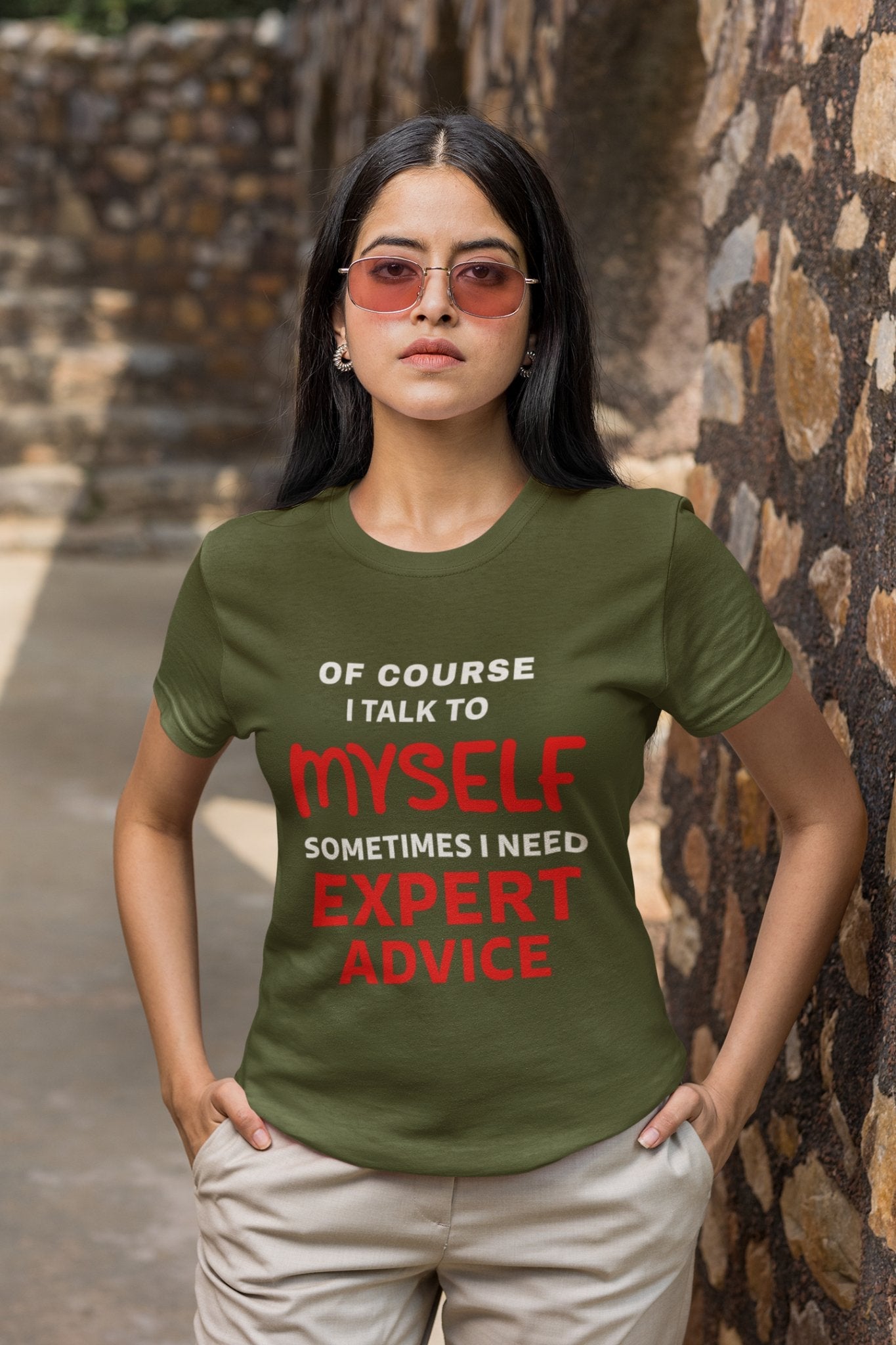 Funny Slogan T Shirt Of Course I Talk To Myself Sometimes I Need ExperGalaxy Tees