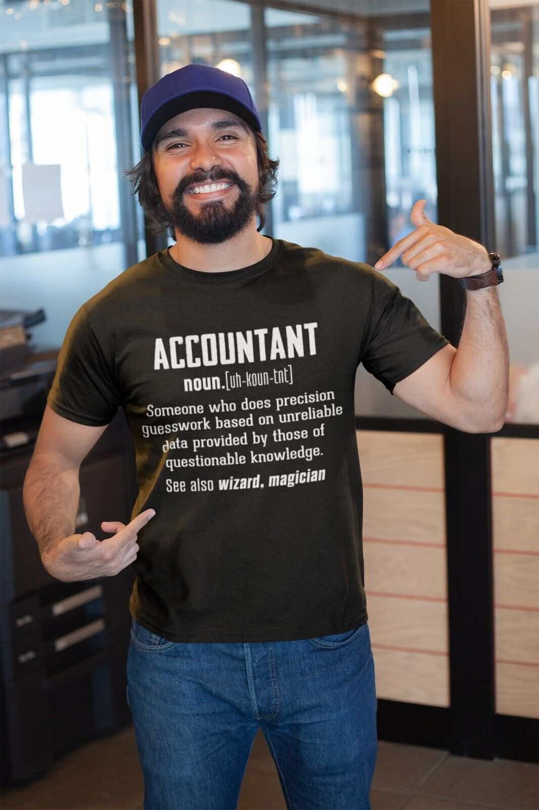 Funny T Shirt ACCOUNTANT Dictionary Definition Novelty Gift Work FrienGalaxy Tees