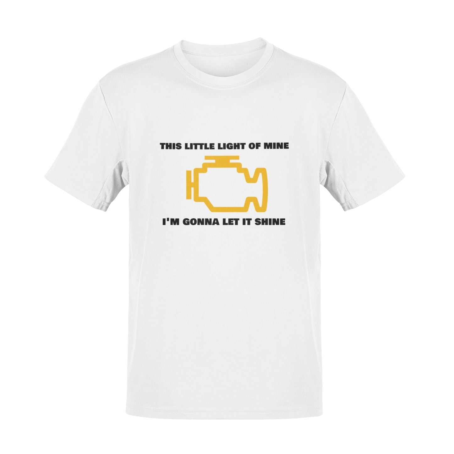 Funny T Shirt Engine Warning Light This Little Light Of Mine Car Joke Galaxy Tees