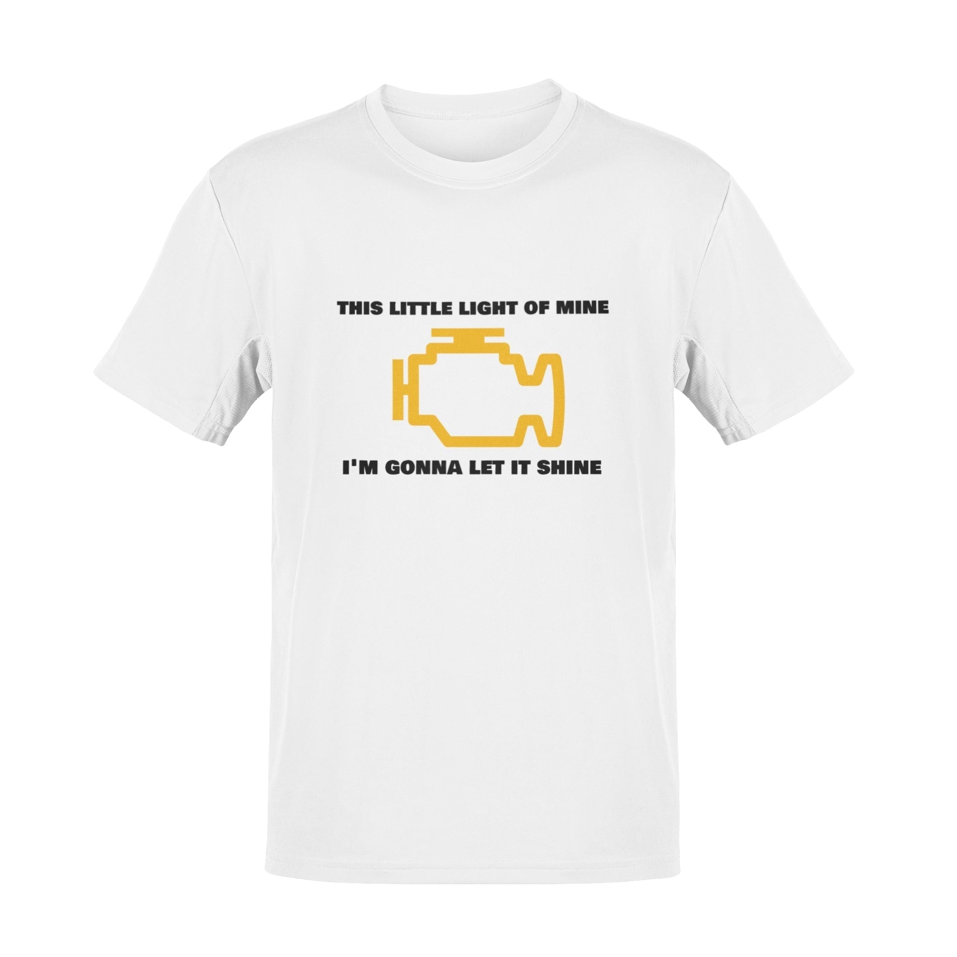 Funny T Shirt Engine Warning Light This Little Light Of Mine Car Joke Galaxy Tees