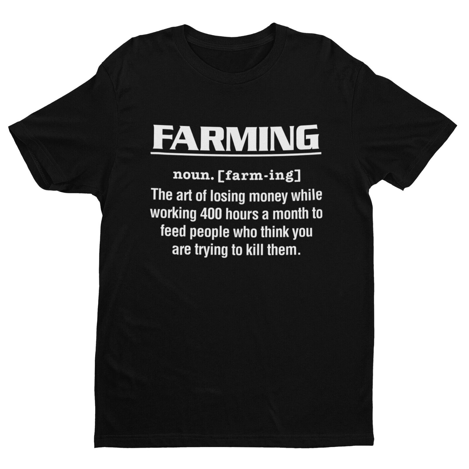 Funny T Shirt FARMING Dictionary Definition T Shirt The Art Of Losing Galaxy Tees