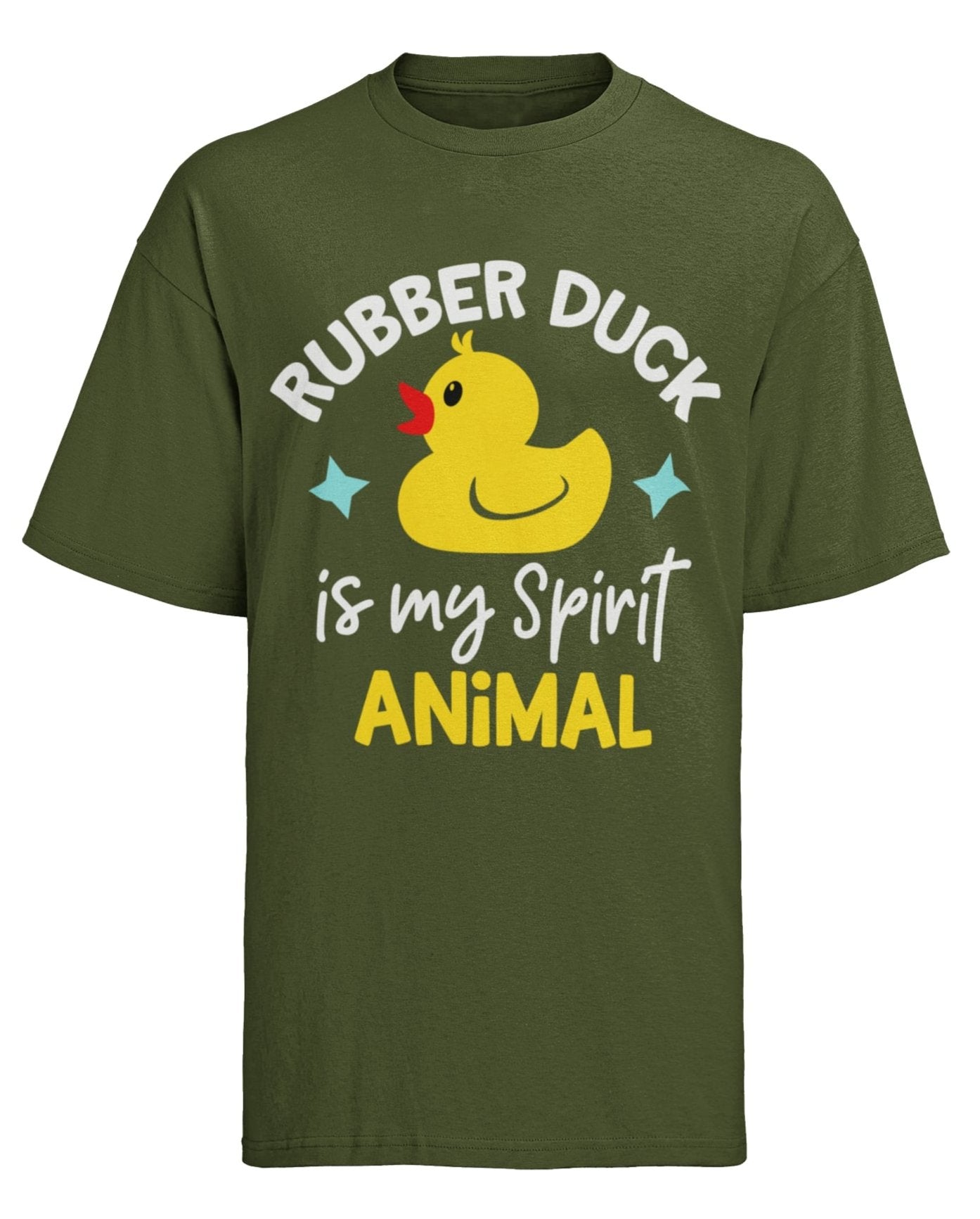 Funny T Shirt Rubber Duck Is My Spirit Animal Immature Childish NoveltGalaxy Tees