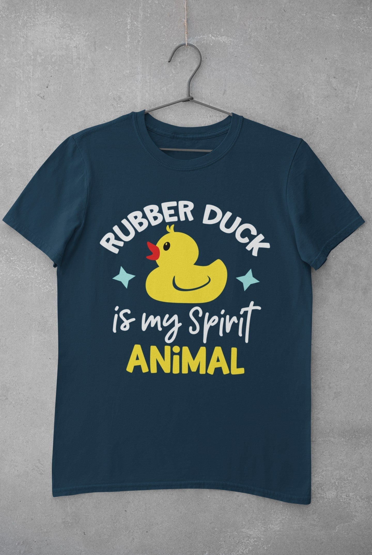 Funny T Shirt Rubber Duck Is My Spirit Animal Immature Childish NoveltGalaxy Tees