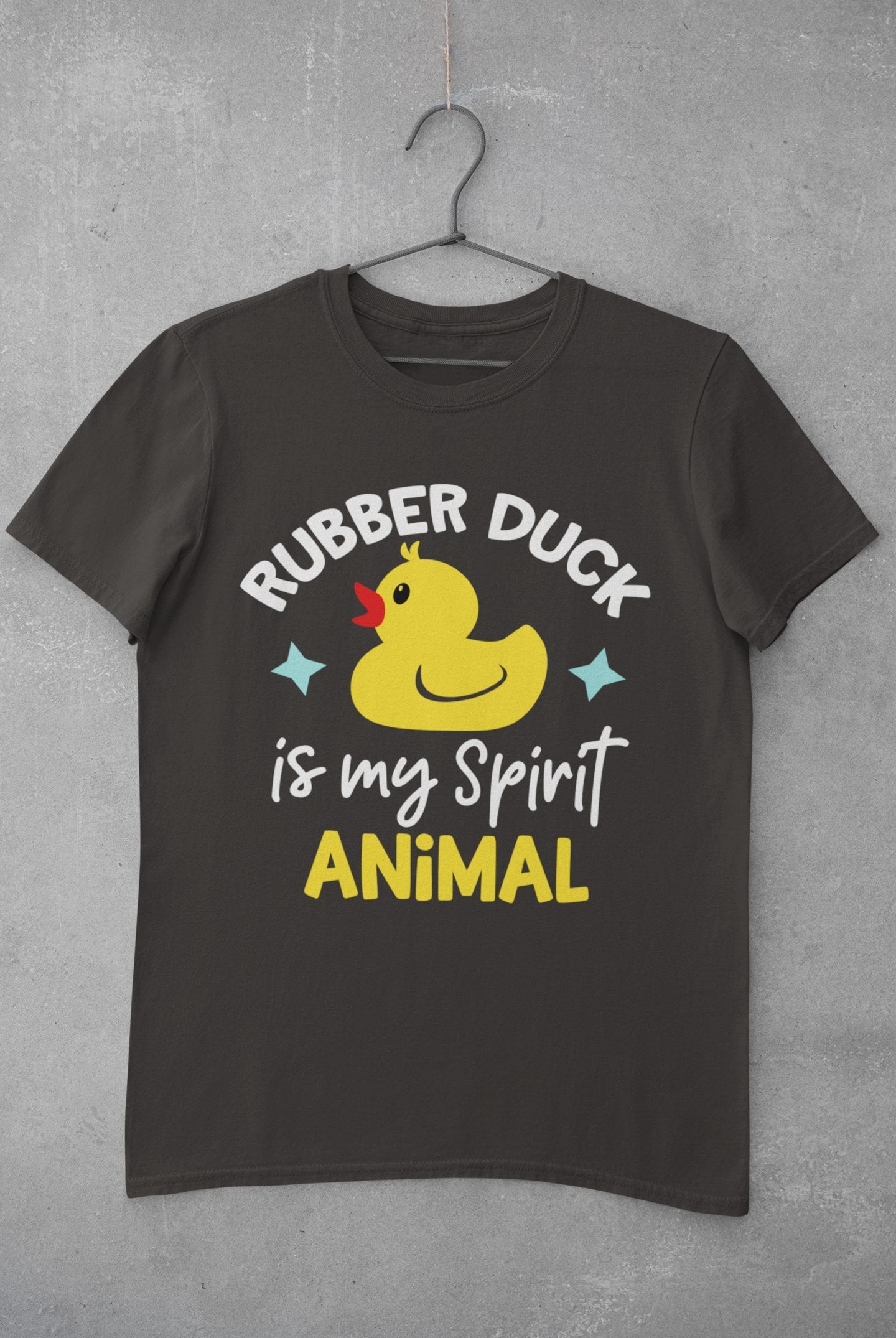 Funny T Shirt Rubber Duck Is My Spirit Animal Immature Childish NoveltGalaxy Tees