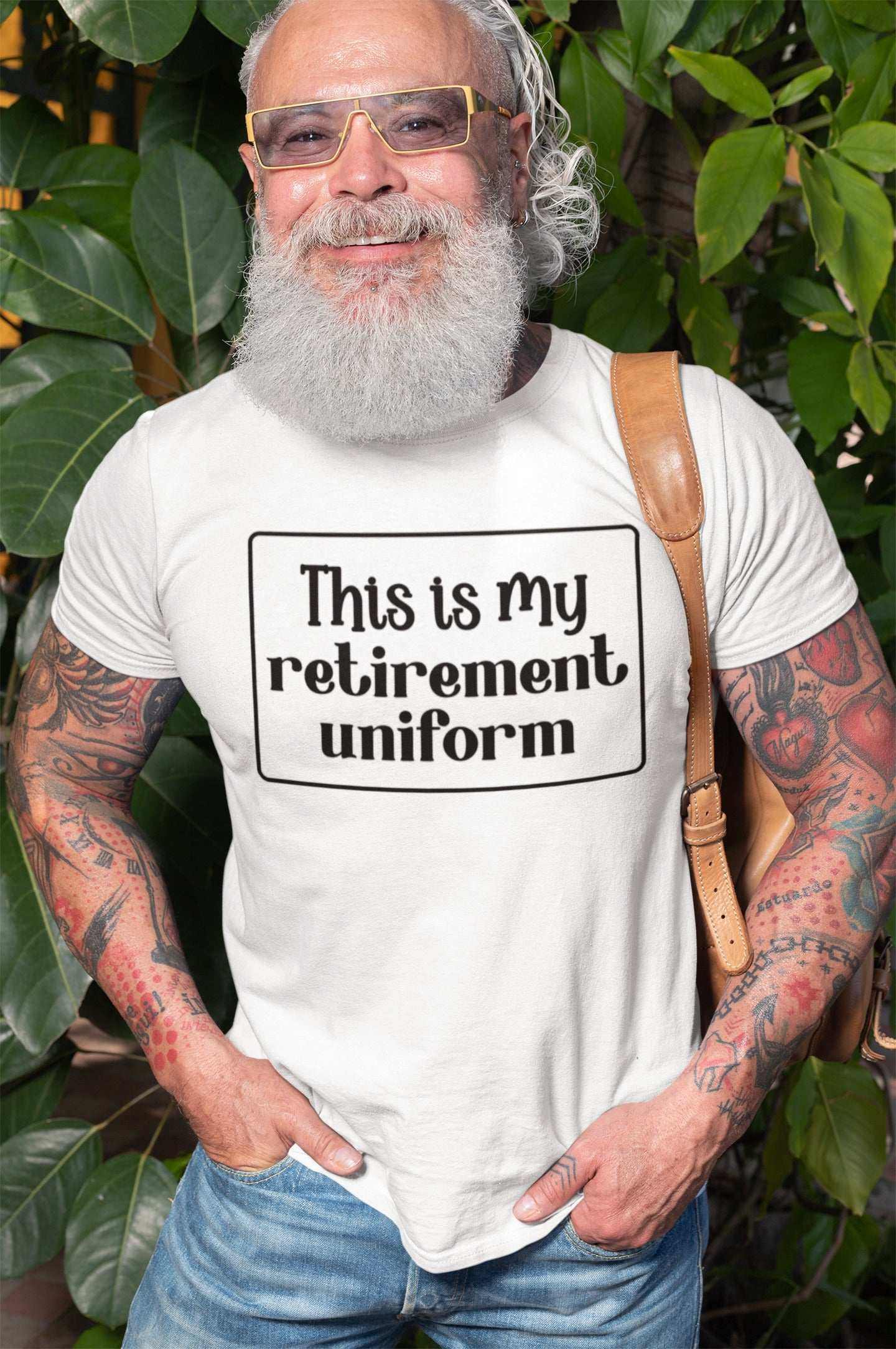 Funny This Is My Retirement Uniform Novelty T-Shirt Present Gift Idea Galaxy Tees