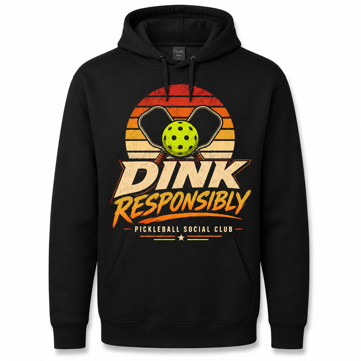 Dink Responsibly Pickleball Social Club Adult Hoodie mockup