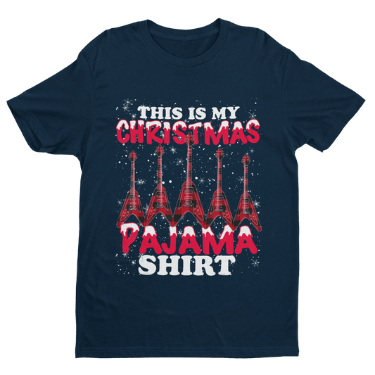 Guitar Themed Xmas T Shirt Guitar This Is My Christmas Pajama Shirt GiGalaxy Tees