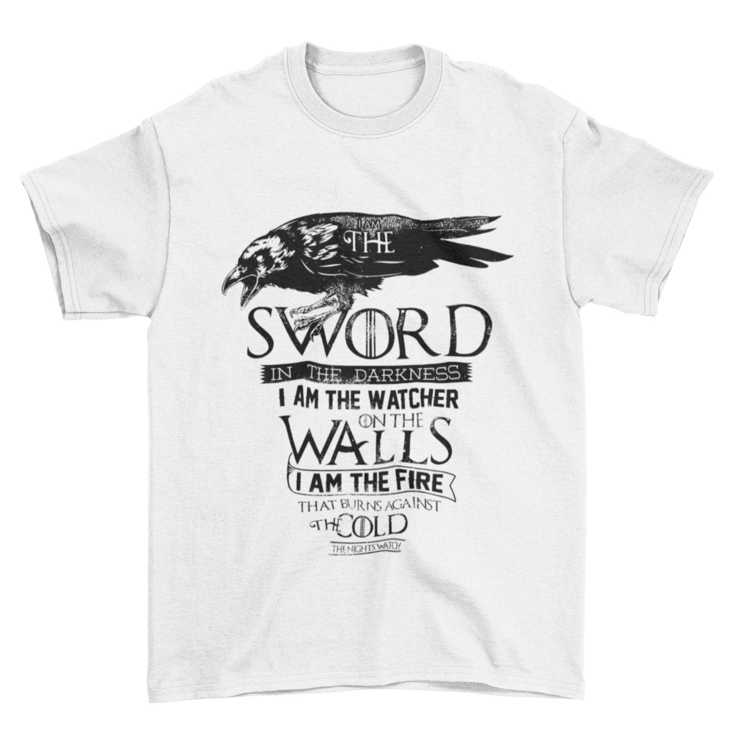 I Am The Sword In The Darkness Oath T Shirt Retro Watch Nights The ThrGalaxy Tees