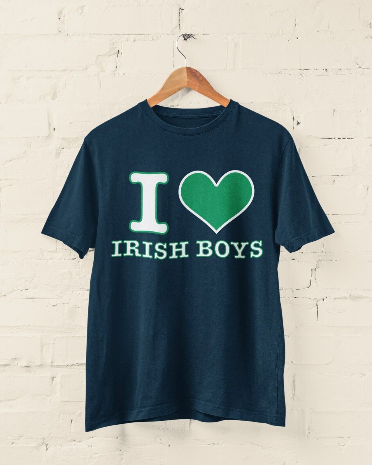 I LOVE IRISH BOYS Green Heart Funny T Shirt Trending Novelty St PatricGalaxy Tees