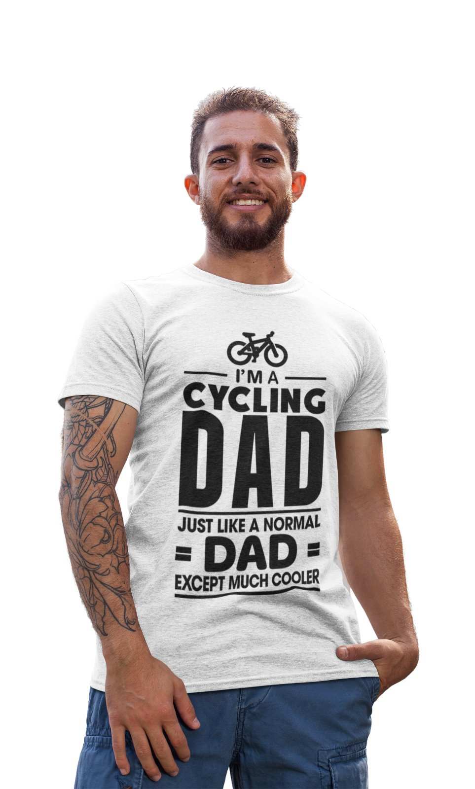 I'm A Cycling Dad Funny T Shirt Like A Normal Dad Except Much Cooler CGalaxy Tees