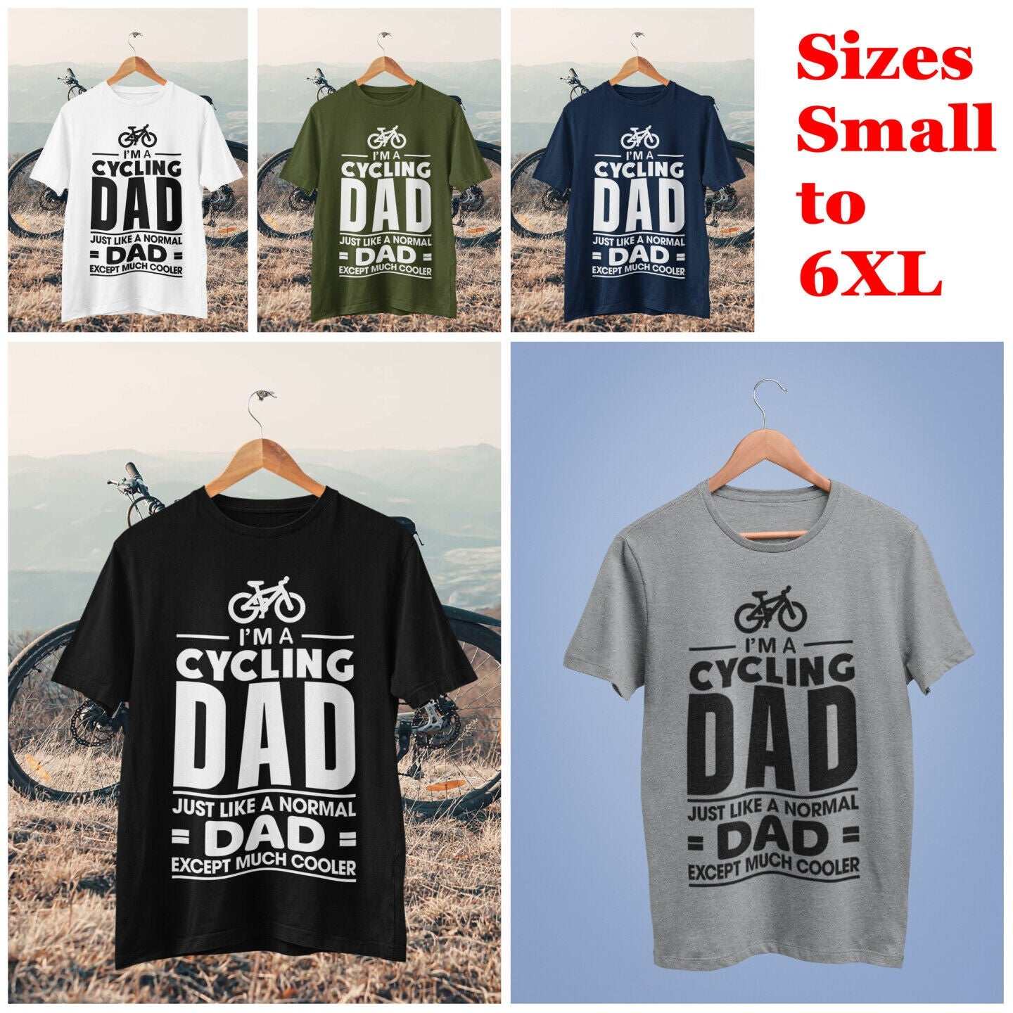 I'm A Cycling Dad Funny T Shirt Like A Normal Dad Except Much Cooler CGalaxy Tees