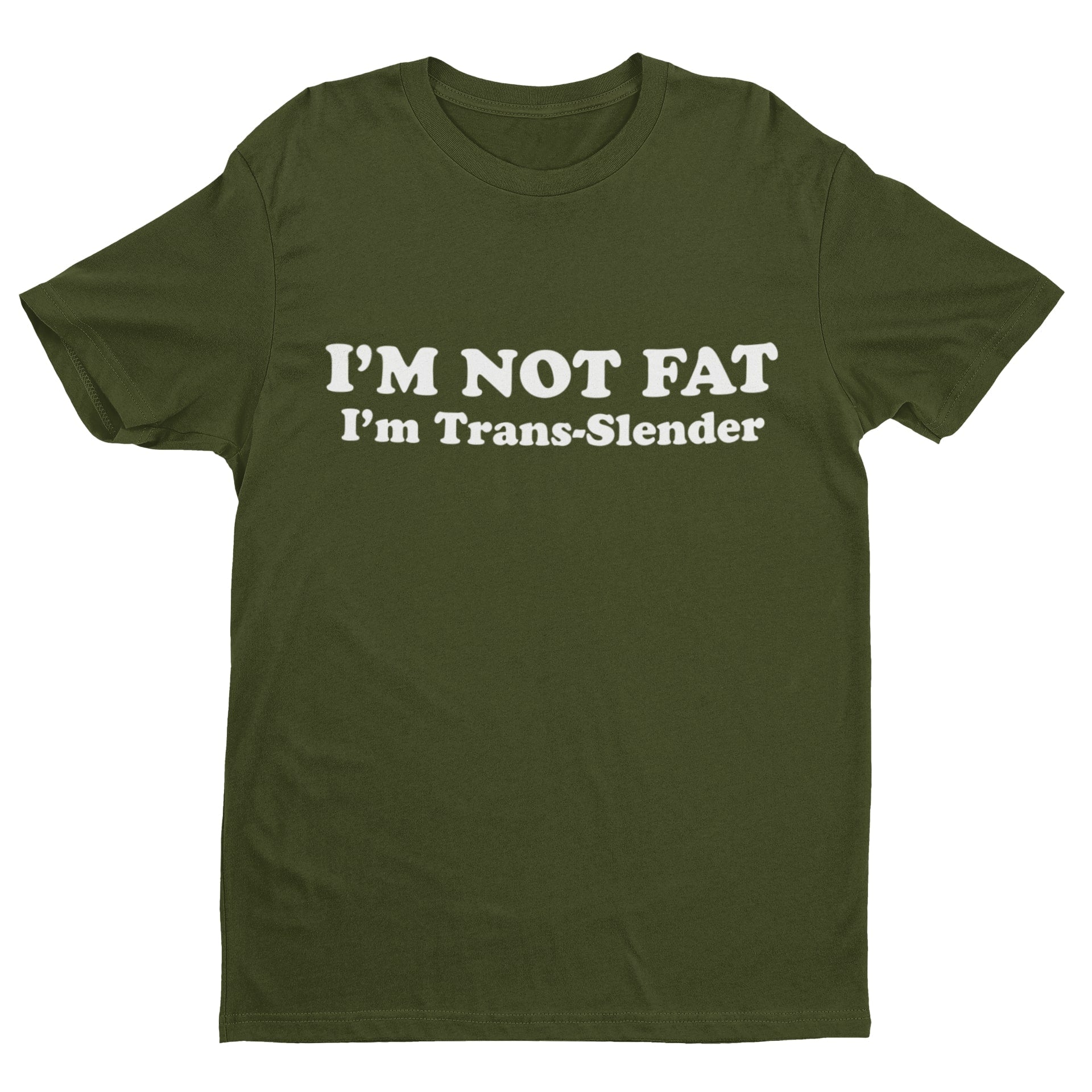 I'm Not Fat - I'm Trans-Slender Funny Anti Woke T Shirt Novelty Trans Galaxy Tees